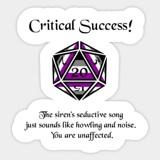 Asexual Pride Critical Success Sticker